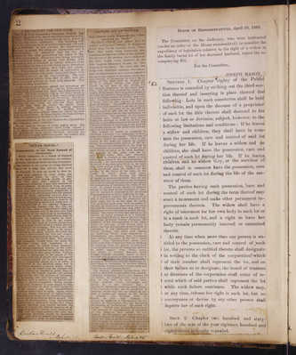 1882 Scrapbook of Newspaper Clippings Vo 1 015